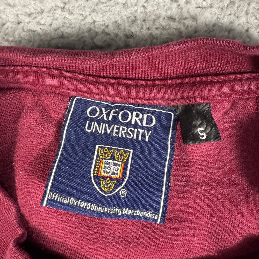 Oxford University Sweatshirt Size Small Maroon Pullover College Logo - Picture 3 of 8
